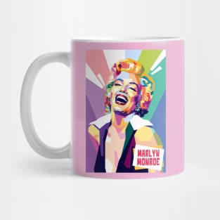 Portrait illustration of Marlyn Monroe Mug